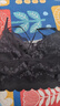 浪莎（LangSha）品牌短款交叉蕾絲內(nèi)衣女固定一體杯美背聚攏文胸防掉鏤空復(fù)古抹胸 黑色 L 100-135斤 曬單實(shí)拍圖