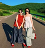 鉑吶苓瑪麗珍鞋女士蝴蝶結(jié)單鞋2025新款復(fù)古時(shí)尚大方絨面方頭平底配裙子 蕾絲瑪麗珍鞋【紅色蝴蝶結(jié)】 3cm 38 曬單實(shí)拍圖