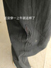 紀(jì)柏女褲棉麻女裝亞麻夏季女款休閑褲女2025年新款夏款薄款直筒闊腿褲 黑色【高品質(zhì)棉麻】 3XL 建議【146-155斤】 曬單實拍圖