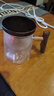泥也茶杯泡茶杯茶水分離杯子玻璃茶杯觀山辦公室茶杯個人專用高端茶具 曬單實拍圖
