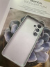 靜微三星S23手機殼SM-S9110新款液態(tài)玻璃Galaxy鏡頭全包保護套Samsung防摔硅膠軟外殼ins可愛高級女款 遠峰藍【蝴蝶藍】清爽玻璃殼 三星S23 曬單實拍圖