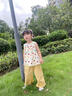 史努比女童連衣裙夏季2025新款洋氣兒童童裝碎花裙子女孩夏裝時(shí)髦公主裙 黃色 110 建議身高101-110cm 曬單實(shí)拍圖