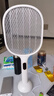 質(zhì)零數(shù)顯電蚊拍充電式強(qiáng)力蒼蠅拍家用滅蚊神器紫光誘蚊自動(dòng)滅蚊小米白 曬單實(shí)拍圖