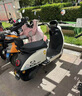 新日【高考禮物】電動摩托車麗曼【5塊鉛酸電池-續(xù)航85km-1200W電機】液壓減震30L大座桶家用代步車綠 曬單實拍圖
