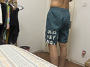 NASA LIKE官方潮牌短褲男女夏季休閑運(yùn)動百搭沙灘褲薄款五分褲子寬松大褲衩 藍(lán)綠色 XL （建議130-160斤） 曬單實(shí)拍圖