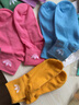 adidas六雙裝經(jīng)典襪子男女阿迪達斯官方三葉草IX5279 奇妙白/淺玫紅色/淡藍/紫色/綠色/黃色 XS 曬單實(shí)拍圖