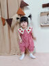 班喜迪嬰兒衣服夏季薄款嬰幼兒連體衣女寶寶哈衣周歲禮服小月齡外出爬服 紅色 80cm 曬單實(shí)拍圖