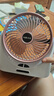 雅蘭仕小風扇桌面臺式辦公室學生宿舍床上usb電風扇小型便攜移動空氣循環(huán)扇大風力靜音可充電手持冷風扇 【玫瑰金旗艦版】三檔勁風|輕音可拆洗|4000毫安 曬單實拍圖