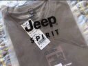 JEEP SPIRIT吉普純棉短袖t恤男夏季220G重磅寬松復(fù)古半袖潮流港風(fēng)男士上衣 曬單實(shí)拍圖