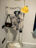 圣諾依琳衣帽架服裝展示架落地掛衣架家用臥室衣服收納架 120*150白 曬單實(shí)拍圖