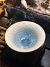 鳳陶凰（FENG TAO  HUANG）結晶釉斗笠杯窯變主人杯單杯人專(zhuān)用茶杯子陶瓷品茗杯功夫茶具茶盞 結晶釉幽綠【斗笠杯】禮盒裝 80 曬單實(shí)拍圖