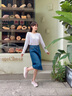 斯凱奇（Skechers）女鞋slip ins閃穿鞋夏季舒適透氣休閑一腳蹬網(wǎng)面健步鞋125642 茱萸粉/MVE 38 曬單實拍圖