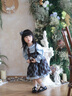 可英 GOWINBABY女童連衣裙新款時(shí)尚2025秋季小女孩學(xué)院風(fēng)公主裙女寶甜美可愛裙子 藍(lán)色 130 （適合身高120cm-130cm） 曬單實(shí)拍圖