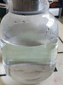 青蘋果（QINGPINGGUO）家用耐高溫冷水壺大容量玻璃涼水壺冷泡茶壺白開水杯裝水扎壺套裝 【升級加厚】單只圓趣壺1800ML 曬單實拍圖
