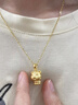 周百福老虎吊墜黃金寶寶本命年虎年吊墜男女生肖小老虎項(xiàng)鏈足金999金虎 金虎吊墜1.7~1.9g+銀鏈 曬單實(shí)拍圖