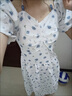 小野七天碎花連衣裙女夏法式茶歇泡泡袖掛脖系帶氣質(zhì)甜美溫柔初戀長裙 【藍(lán)色碎花 S】 曬單實(shí)拍圖