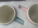 美克杰可愛(ài)卡通情侶洗漱杯套裝陶瓷牙刷杯子一對家用漱口杯刷牙杯牙缸 藍色粉色大肚杯蜜桃貓一對(小祖 曬單實(shí)拍圖