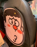 范爺家卡通汽車后排座椅防踢墊皮革耐臟耐磨車載座椅背防踢墊 大頭胖虎 單張防踢墊 曬單實(shí)拍圖