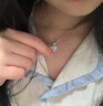 締晶跳動的心S925銀項鏈女吊墜鎖骨鏈高級感七夕情人節(jié)禮物送女友老婆 【玫瑰花禮盒】跳動的心-可跳動 曬單實拍圖