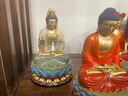 御時居黃銅擺件娑婆三圣之觀音客廳擺件家居佛像裝飾品供奉家用 《娑婆三圣之觀音》 曬單實拍圖