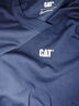 卡特（CAT）25新品男士戶(hù)外經(jīng)典款雙色厚版發(fā)泡印花短袖T恤 黑色 XL 曬單實(shí)拍圖