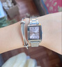 卡西歐（CASIO）手表女小方塊ins網(wǎng)紅復古學(xué)生考試時(shí)尚百搭簡(jiǎn)約指針石英女表禮物 LTP-V007D-4E 粉盤(pán)鋼帶 曬單實(shí)拍圖