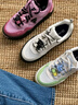 FILA FUSION斐樂潮牌BIANCO FLAT滑板生活鞋女2025夏新款方糖低幫板鞋 雪白-SW 37.5 曬單實(shí)拍圖