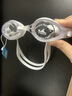 英發(fā)（YINGFA）近視泳鏡 高清防霧防水大框游泳眼鏡 成人男女可定制左右不同度數 白紫-可配左右不同度數 左右不同度數(下單留言) 曬單實(shí)拍圖