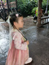金日滿兒童漢服女童2025新款古風(fēng)唐裝裙子夏裝改良國(guó)風(fēng)古裝漢服連衣裙 桃粉色 110 曬單實(shí)拍圖