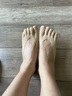 五指襪子女夏季薄款冰絲防臭吸汗透氣隱形襪分趾襪船襪 5膚色 均碼 曬單實(shí)拍圖