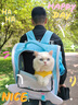 嬉皮狗（hipidog）寵物貓包大耳狗聯(lián)名雙肩包春夏季狗狗大容量狗包出游外出包四季款 邦迪藍(lán)-大號(hào)【建議體重23斤內(nèi)】 犬貓通用 曬單實(shí)拍圖