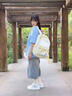 潮年華chaonianhua書包ins小眾初中女生高中生2025新款簡約高顏值女學(xué)生雙肩包肩包 黃色 單個雙肩包【1個掛件】 曬單實拍圖