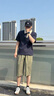 安初夏純棉短褲男2025夏季新款美式潮牌寬松闊腿中褲夏天透氣工裝七分褲 D5018軍綠 XL 【130-145斤】 曬單實(shí)拍圖