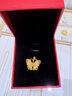 卡鉑亞古法黃金吊墜 足金999花絲蝴蝶掛墜鏈墜女款送女友送媽媽 6.20克 高2.5cm 寬2.6cm 曬單實拍圖