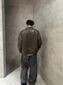 伯爵卓爾高級(jí)感定織PU皮夾克男士通勤機(jī)車風(fēng)2025春秋新款仿皮外套男 棕褐色 L 曬單實(shí)拍圖