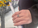 莫桑鉆戒男鉑金PT950莫桑鉆石戒指男款簡(jiǎn)約白金結訂婚老公男 大氣男戒輕奢款 活口可調節 曬單實(shí)拍圖