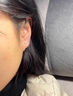 芯奢純銀999足銀花朵耳扣女小眾設(shè)計高級感耳環(huán)圈2025年新款潮耳飾 通體999足銀花朵耳扣白色-1對 曬單實拍圖