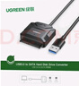 綠聯(lián) USB3.0轉(zhuǎn)SATA轉(zhuǎn)換器 2.5/3.5英寸硬盤轉(zhuǎn)接頭數(shù)據(jù)連接線 適用筆記本電腦臺(tái)式機(jī)易驅(qū)線 0.5米 20231 曬單實(shí)拍圖