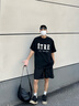 FPA戶(hù)外運動(dòng)暗格短褲子 男款夏季輕薄透氣直筒多巴胺休閑寬松五分褲 黑色 L 曬單實(shí)拍圖