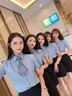 訊印衣高端短袖襯衫定制繡logo企業(yè)襯衣訂制工作服銀行銷售職業(yè)正裝印字 竹纖維襯衫訂做/可機(jī)洗 M 曬單實(shí)拍圖