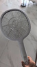 雅格(YAGE)電蚊拍充電式紫光誘蚊燈多功能滅蚊器帶充電底座數(shù)顯蚊子拍 曬單實(shí)拍圖