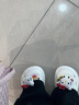 栢啟歆洞洞鞋女厚底增高卡通可愛(ài)貓咪通勤甜酷辣妹兩穿休閑涼拖鞋EVA 白色 39-40 曬單實(shí)拍圖