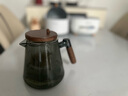 憶壺茶茶壺玻璃泡茶壺茶水分離壺飄逸杯泡茶杯懶人茶具辦公功夫茶具 【容量升級】黑色木璃壺900ml 曬單實拍圖