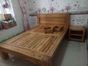 畔敘豆實(shí)木床1.8米雙人床老榆木臥室家具高箱床1.5米中式全實(shí)木婚床 120*200厘米兩抽兩蓋床1件 曬單實(shí)拍圖