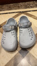 卡駱馳（crocs）洞洞鞋男 波波Clog時(shí)尚輕便透氣運(yùn)動(dòng)休閑鞋 207937-1FT M9W11 曬單實(shí)拍圖