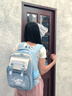 MXSP 玉桂書(shū)包狗萌趣大耳朵圖案小學(xué)生3-6年級輕便護脊女生可愛(ài)雙肩包 天空藍-04款-送同款40件套 曬單實(shí)拍圖