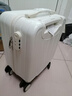 20*30*40 春秋航空登機(jī)箱小型輕便拉桿行李箱學(xué)生旅行密碼皮箱子 貝殼白307拉鏈 14英寸 20x30x40cm可登機(jī) 曬單實(shí)拍圖
