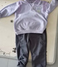 威爾貝魯（WELLBER）兒童套裝男女寶寶上衣褲子兩件套洋氣中小童裝25春 淺紫120cm 曬單實(shí)拍圖