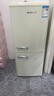 德姆勒（DEMULLER）復(fù)古冰箱小型大容量家用租房電冰箱 化妝品靜音強勁網(wǎng)紅冰箱冷藏冷凍節(jié)能 BCD-136芝士白【上冷藏下冷凍】 曬單實拍圖