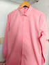 杉杉【牛津紡DP免燙】長(cháng)袖襯衫男純棉休閑商務(wù)全棉抗皺高端襯衣 粉色 40 曬單實(shí)拍圖